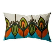 KOKO Company 91912 Coptic 15 inch x 27 inch Pillow - Blue-Orange