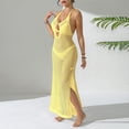 thumbnail image 5 of Idoravan Beach Cover Ups for Women Crochet Women's Fashion Casual Solid Color Round-Neck Summer Sleeveless Blouses Cover Ups, 5 of 7