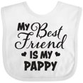 thumbnail image 3 of Inktastic My Best Friend is My Pappy with Hearts Boys or Girls Baby Bib, 3 of 4