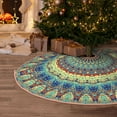 thumbnail image 5 of Sikiie Round Mandala1 Nativity Christmas Tree Skirt, Jesus Christian Winter Holiday Tree Mat Decoration(30-48IN)36", 5 of 6