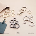 thumbnail image 3 of CRAFTME STUDIO Gunmetal 1-1/8" Spring O-Ring Clip (2pcs) – Snap Opening Carabiner Keyring Buckle for Purse & Bag Hardware (SCOS), 3 of 9