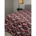 thumbnail image 2 of Floral Down Alternative Comforter, Rhythmic Grunge Style Peonies Sketch Like on a Summer Tone Background, Microfiber Quilt for All Season, 5 Sizes, Charcoal Grey and Yellow, by Ambesonne, 2 of 3