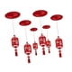 thumbnail image 1 of 6 Piezas Pendientes año Nuevo Chino Decorativos Colgantes de Techo con Borlas para Celebración del año y Primavera Adecuados para Tiendas, 1 of 9