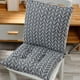 thumbnail image 1 of Cojín para asiento de suelo de pana acolchado para sala de estar y sofá | Almohadilla tatami gruesa y suave | 40x80x5cm Gris, naranja, blanco | Soporte acolchado con espuma | Interior, exterior, 1 of 6