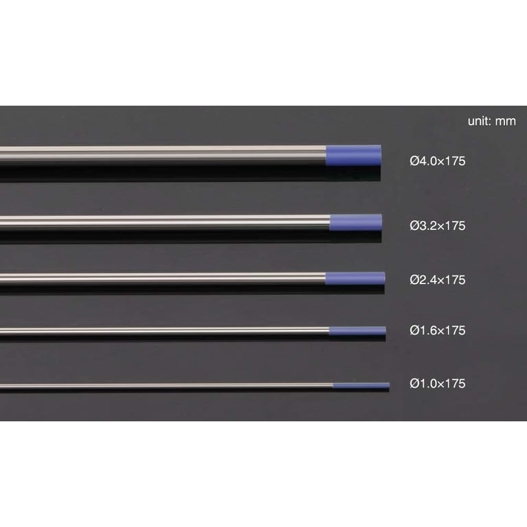 Grey TIG Welding Tungsten Electrode 1/8 (10 pack, WC20, 2% Ceriated