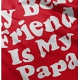 thumbnail image 5 of Father's Day My Best Friend is Papa Toddler Boy Girl T Shirt Infant Toddler Brisco Brands 4T, 5 of 6