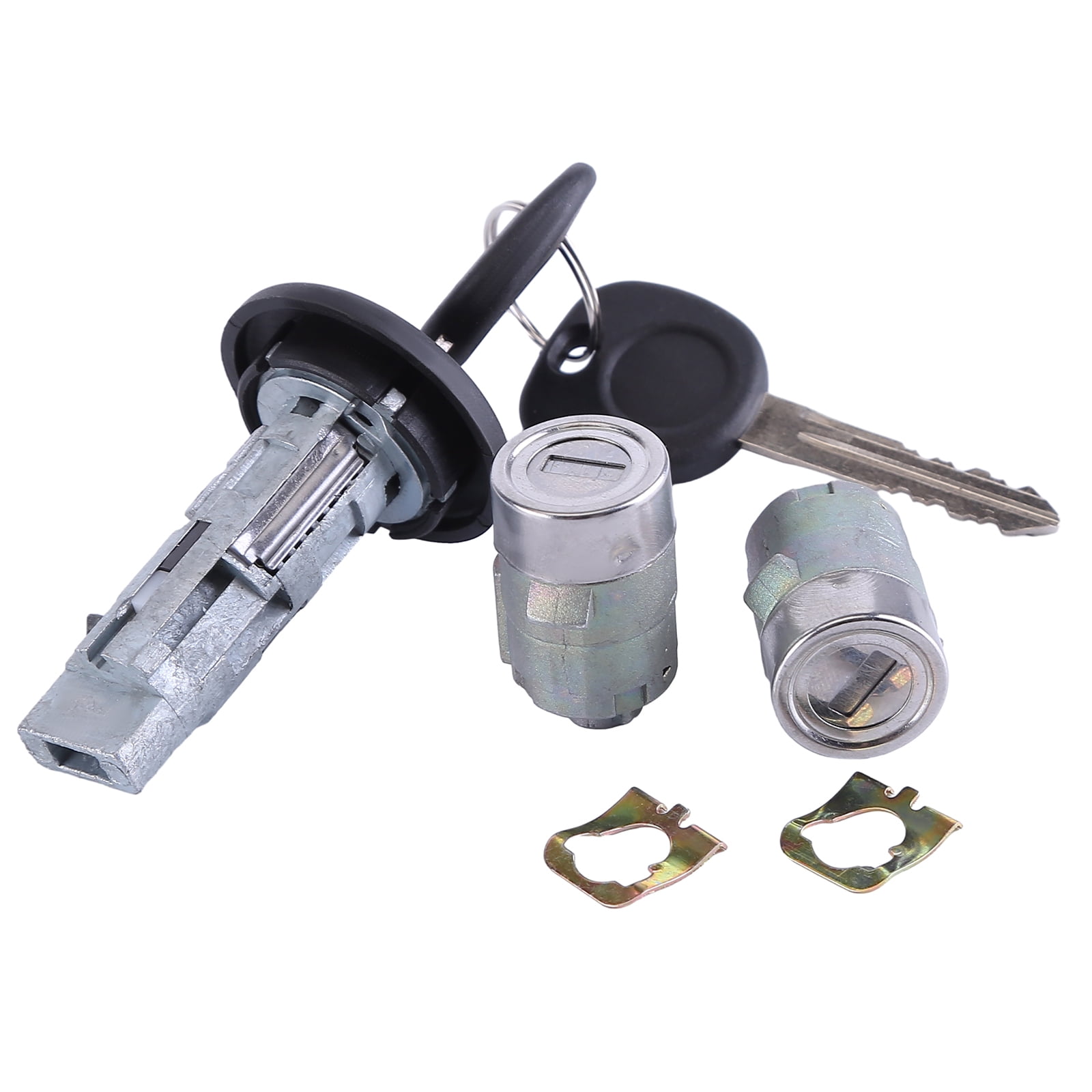Ignition Key Switch Cylinder Kit with 2 Keys & Door Locks Metal Controls Ignition/Access Fits for 2001-2007 Chevy Avalanche/Silverado/GMC Sierra Replace 707835 706592 15298923 15298924