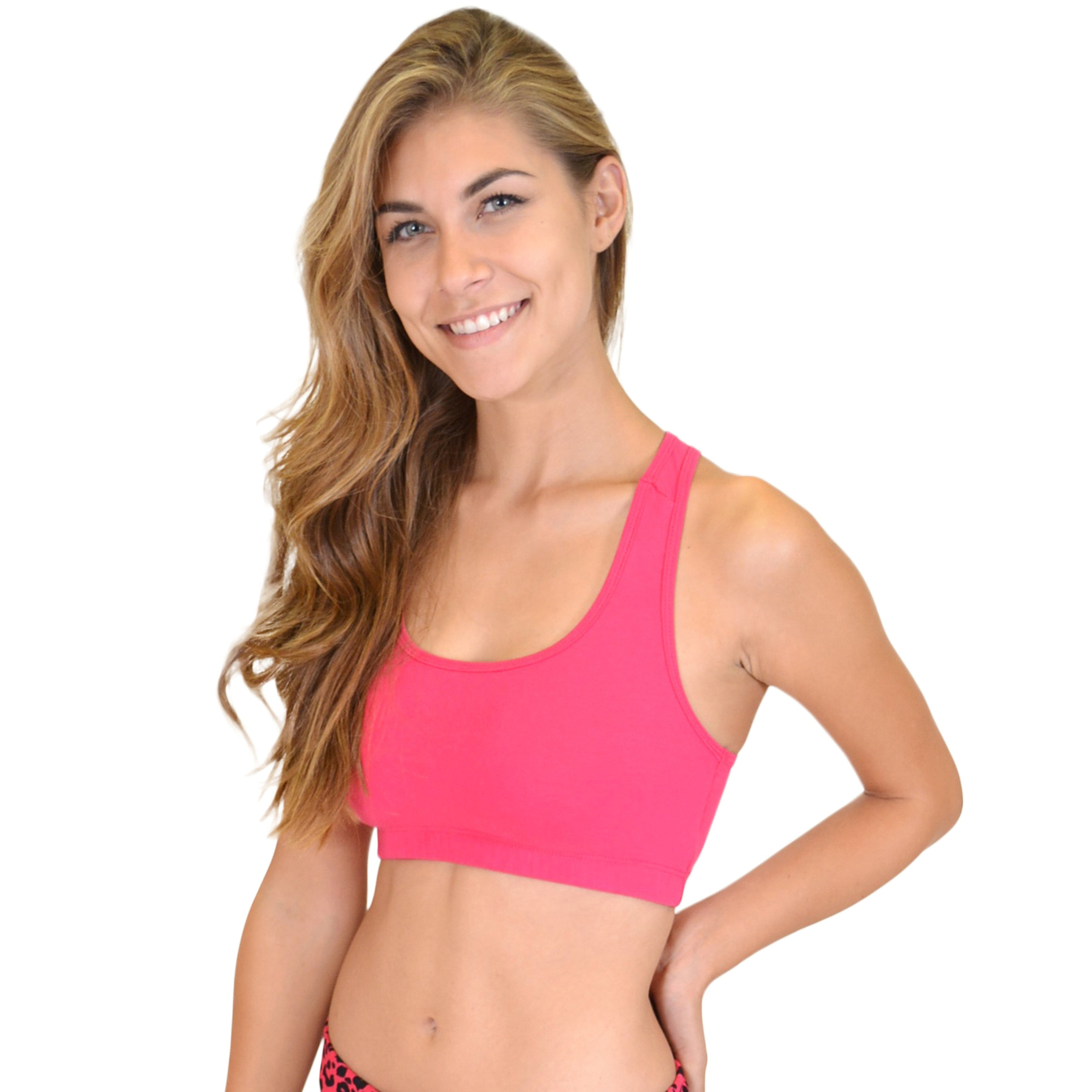 cotton sports bra walmart