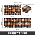 thumbnail image 7 of Orange and Black Plaid Christmas Snowflake Pattern Kitchen Rugs Sets Of 2,Anti Fatigue Kitchen Mat Rugs Non Slip Washable,Decorative Kitchen Floor Mats for Kitchen,Sink,Laundry,17"x30"+17"x47", 7 of 7