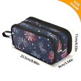 thumbnail image 4 of FORMRS Pencil Case with 3 Compartments Zipper Pouch, Elementary School Level and up, Red and Blue Fireworks Pattern, 4 of 8