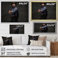 thumbnail image 4 of Designart "Photography Portrait Of A Hunter" Hunting & Fishing Floater Framed Wall Decor, 4 of 5