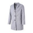 thumbnail image 2 of TheFound Men Wool Coat Winter Trench Coat Outwear Overcoat Long Sleeve Button Up Jacket, 2 of 8