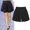 Black, variant on Outfmvch Shorts For Women Gym Shorts Women Women Plus Size Solid Loose Hot Pants Pockets Lady Summer Casual Shorts Bk/L Womens Sweatpants Black L
