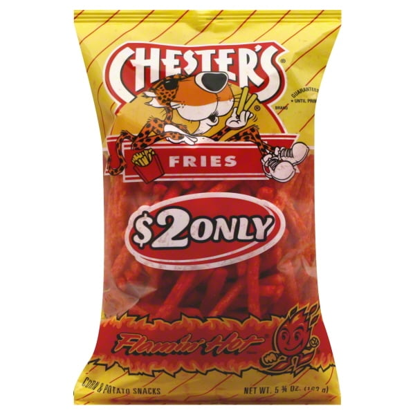 Chester's Fries Flamin' Hot Corn & Potato Snacks, 5.75 Oz. Walmart