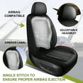 thumbnail image 3 of AOMSAZTO Car Seat Covers Front Seats,Premium Leather Driver Seat Protector,Luxury Automotive Interior Cushions Universal Fit for Most Cars,SUVs and Trucks(Black,Front Seats), 3 of 9