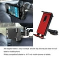 thumbnail image 2 of Unatoiry ABS Auto Seat Back Tablet Holder Portable Detachable Rotatable Replacement Silicone Pad Protective Bracket Accessories Red 1Set, 2 of 6