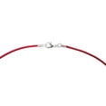 thumbnail image 3 of Sterling Silver 1.8mm Fine Red Leather Cord Necklace, 3 of 3
