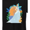 thumbnail image 3 of Disney Princess - Cinderella And Florals - Women's Short Sleeve Graphic T-Shirt, 3 of 5
