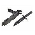 thumbnail image 2 of Vxdvou Military M9 Rubber Training Knife, Non-Cutting Decorative Plastic Model, Soft Foam Blade for Cosplay & Training, Realistic Movie Prop for Costume Parties & Decorations, 2 of 9