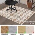 thumbnail image 2 of Aonewoe Office Chair Mat for Hardwood Floor Carpet, 36"X48" Desk Mat for Chair, Non Slip Computer Chair Mat, Floor Mat Office Rugs for Rolling Chairs Hardwood Floors, Boho Beige, 2 of 8