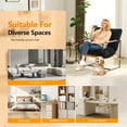 thumbnail image 6 of Ktaxon Accent Chair with Plush Soft Upholstery, Oversized Seating Armchair with Rubberwood Armrests, Metal Frame for Living Room, Bedroom or Home Office Black, 6 of 11