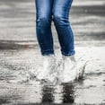 thumbnail image 4 of Dot Printed High Top Zipper Rain Boot Covers Protective Footwear For Women And Kids, 4 of 5
