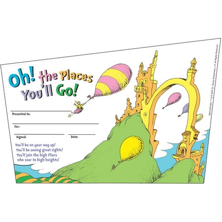 Corporate Recognition Awards - SEUSS-OH THE PLACES YOULL GO RECOGNITION AWARDS