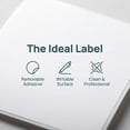 OUNONA 150Pcs Removable White Paper Labels Writable Adhesive Stickers ...