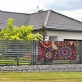 thumbnail image 2 of ZICANCN Banner Yard Signs, Persian Paisley Red Floral Party Wall Decor for Indoor Outdoor Room, Medium Size, 2 of 7