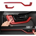 thumbnail image 4 of Xotic Tech Interior Center Console Dashboard Side AC Air Vent Outlet Frame Strip Cover Trim, Sporty Red, Compatible with Toyota RAV4 2019-2023, 4 of 8