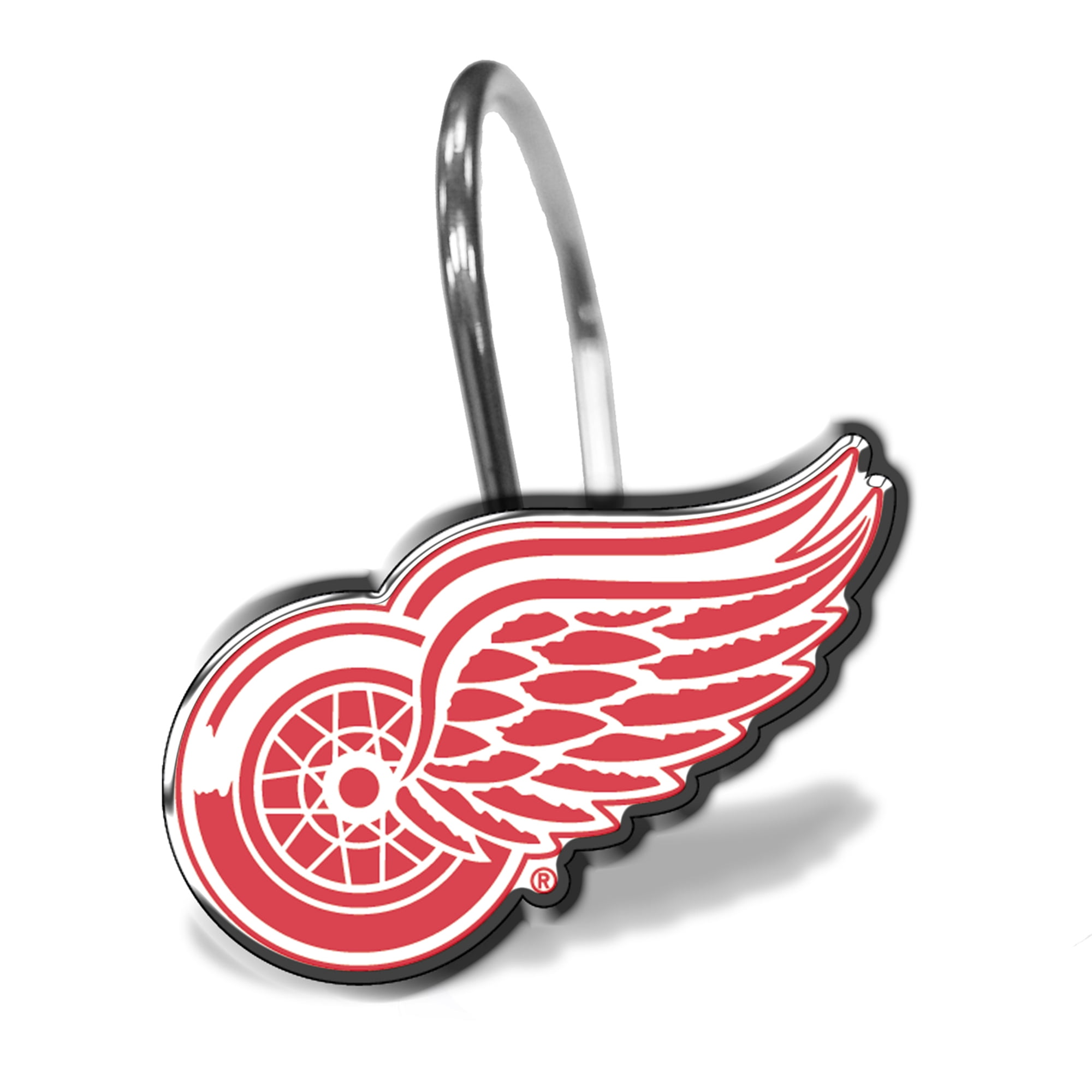Nhl Detroit Red Wings Shower Curtain Ring Set 12 Count Walmart Com