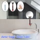 thumbnail image 3 of Espejo de baño de viaje, espejo de ducha redondo, accesorios de maquillaje, plegable, de metal, para viajes, para oficinas, espejo de baño portátil, ajustable, marco de metal, diseño, 3 of 6