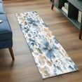 thumbnail image 4 of Blue Flower Runner Rug 2x6 FT,Non Slip Hallway Rugs,Sage Green Leaves Boho Spring Watercolor Washable Soft Floor Carpet Throw Runner Carpet Long Rugs for Entryway Kitchen Bedside Sliding Door, 4 of 8