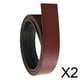 thumbnail image 1 of 2 Cinturones Para Hombre Sin Hebilla, Ancho De 3,5 Cm, Ajustable, Sin Agujeros, De Piel Sintética, Color Marrón Rojizo, 1 of 10