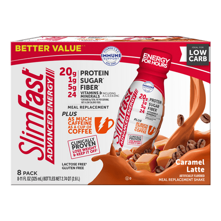 SlimFast Advanced Energy Caramel RTD 8PK