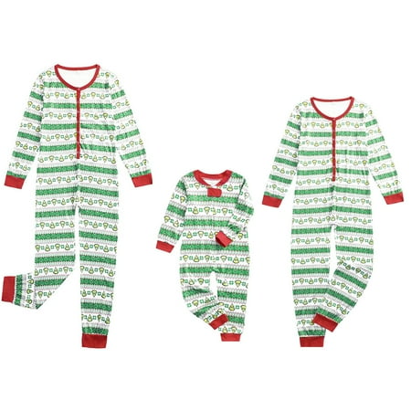 

Family Matching Outfits Christmas Xmas Print Pajamas Set Men Women Kid PJs Sleepwear Nightwear