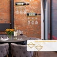 thumbnail image 5 of 2Pcs Metal Wall Mounted Wine Holder, Upgrade Foldable Hanging Wine Rack Organizer for 2 Liquor Bottles, Red Wine Bottle Display Hanger with Screws for Home Kitchen Bar Wall Décor, 5 of 16