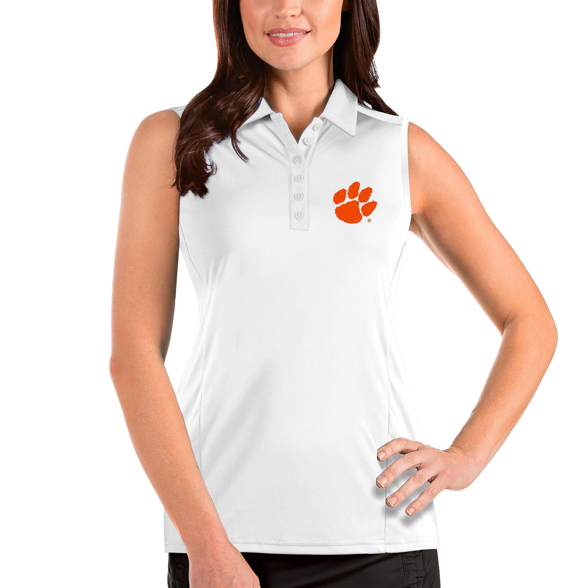 Clemson Tigers Tribute Sleeveless Polo 