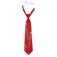 thumbnail image 4 of Conairie Ties for Womens Mens Punk Metal Chain Black Necktie for Girl School Uniform Shirt Party Prom Business Accessory Red One Size, 4 of 4