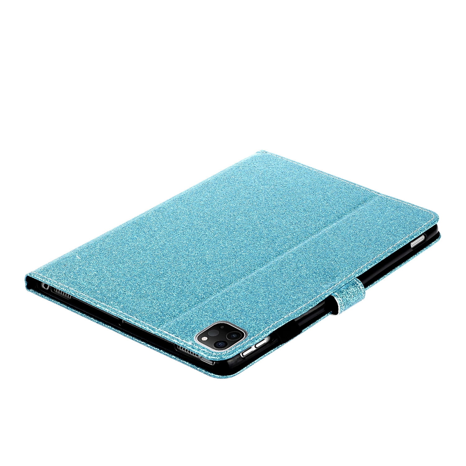 Allytech iPad Pro 11 2020 Case, Slim Fit PU Leather Folio Flip Smart Cover Auto Sleep Wake Shock-Absorption Multi Angle Stand Pencil TPU Inner Case Cover for Apple iPad Pro 11 2nd Gen, Blue
