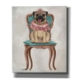 thumbnail image 1 of Epic Graffiti 'Pug Princess on Chair' by Fab Funky, Canvas Wall Art, 20"x24", 1 of 3