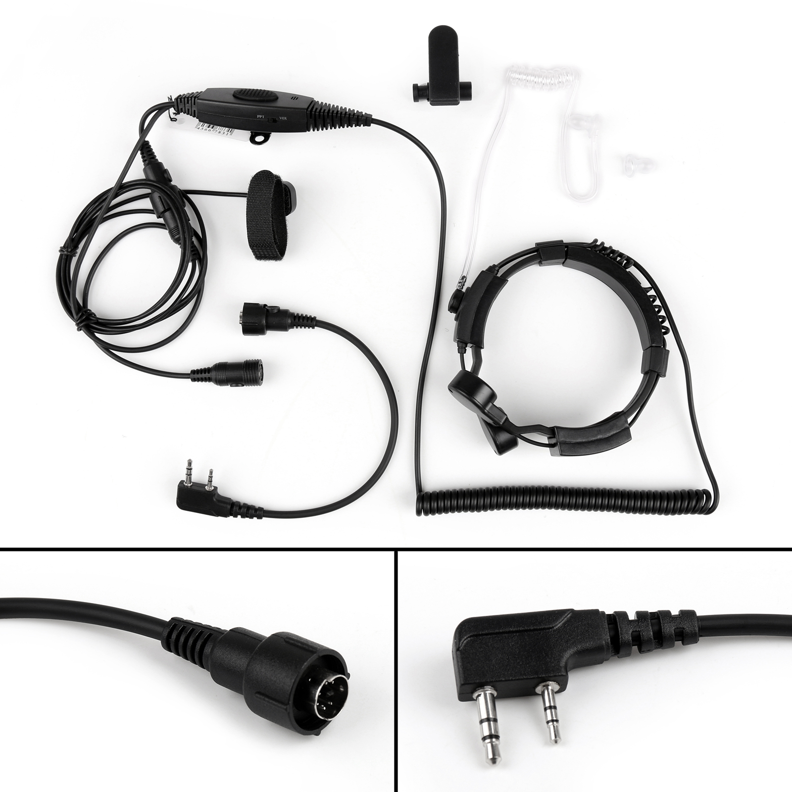 Throat Mic Headset PTT VOX 