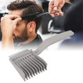 thumbnail image 1 of Hair Cutting Comb Barber Comb Hair Styling Combs Flat Top Clipper Comb Anti Static Heat Resistant Curved Positioning Comb For Men, 1 of 5