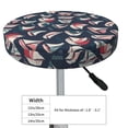 thumbnail image 2 of Kdxio Sailboat And Wave Print Stool Covers Round,Stretch Round Bar Stool Covers Washable Bar Stool Cushion Slipcover for 12-15 Inch Chair, 2 of 5