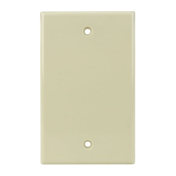 Construct Pro Blank Standard Wall Plate (Light Almond)