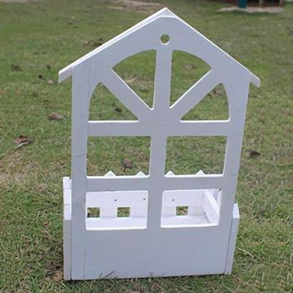 MLINS Wooden Flower Basket for Plants Decor Wall Hanging Planter Vintage Style 7.87"x3.94"x3.94"