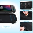 thumbnail image 2 of Uberwith Carrying Case for New 2025 Switch 2, Switch 2 Protective Hard Travel Bag Holder with Extra Space for Joy-Con, Cables, Games Cartridges and Accessories, Black, 2 of 4