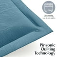thumbnail image 4 of Clara Clark Quilt Sets, 5 Piece Lightweight Reversible Quilt Bedspread, Grid Weave Coverlet Bedding Set, King Blue Heaven, 4 of 9