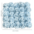thumbnail image 3 of Artificial Flowers, 25Pcs Baby Blue Artificial Rose for DIY Wedding Bouquets Centerpieces Arrangements, Fake Flower with Stems for Party Home & Decorations, 3 of 5