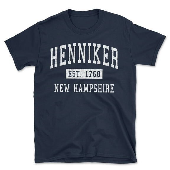 Henniker New Hampshire Classic Established Men's Cotton T-Shirt